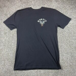 Rokfit Mens XL Black Drain Your Fear and Persevere Graphic Athletic T-Shirt